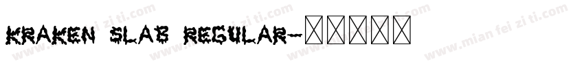 kraken slab regular字体转换
